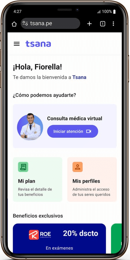 <strong>Ingresa a tu cuenta tsana</strong> y solicita tu atención